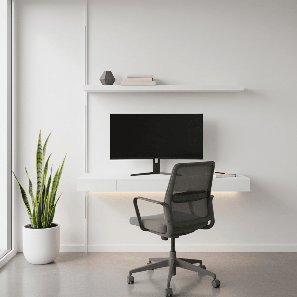 Minimalistisches Homeoffice