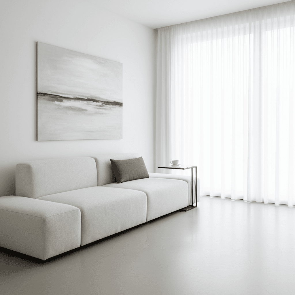 Intelligent möbliertes kleines Wohnzimmer